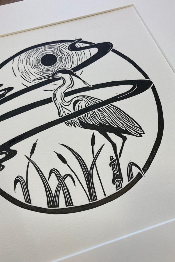 Frances Payne Heron In The Mist