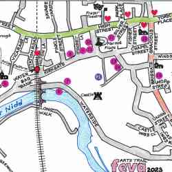 Feva Arts Trail Map