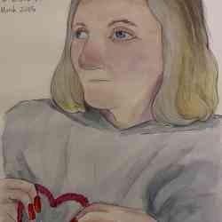 Debs Drawing and watercolour Natalie Henshaws AC