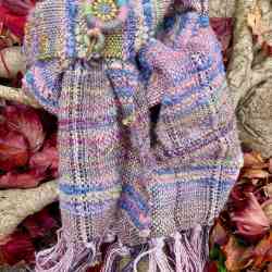Waterfall woven scarf Jill Pemberton